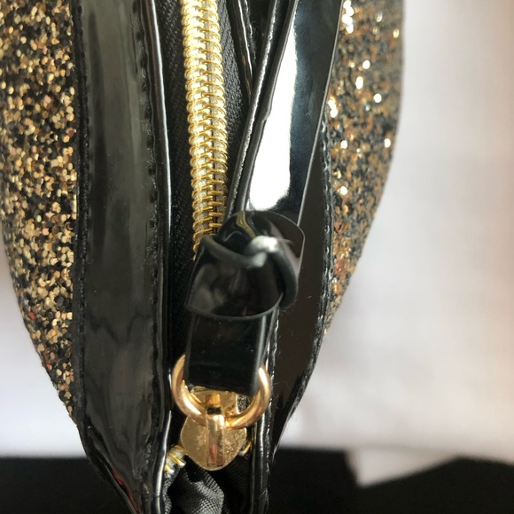 NWOT Black Sparkle Cosmetics Bag - Picture 5 of 8